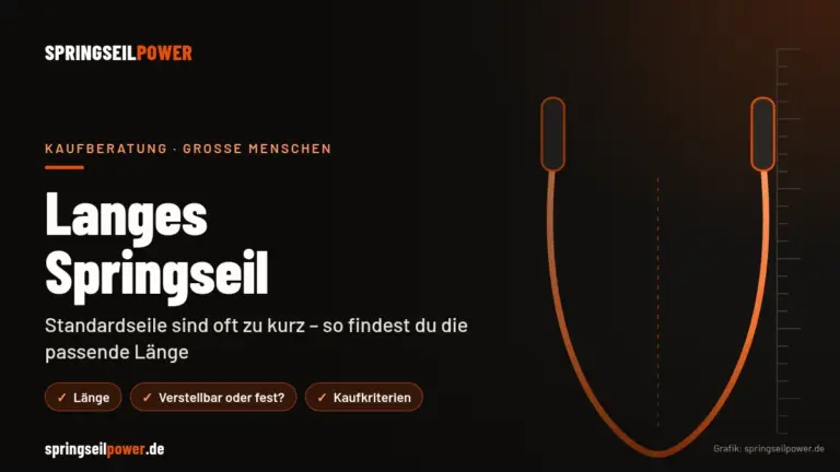 Langes Springseil für große Menschen: So passt die Länge